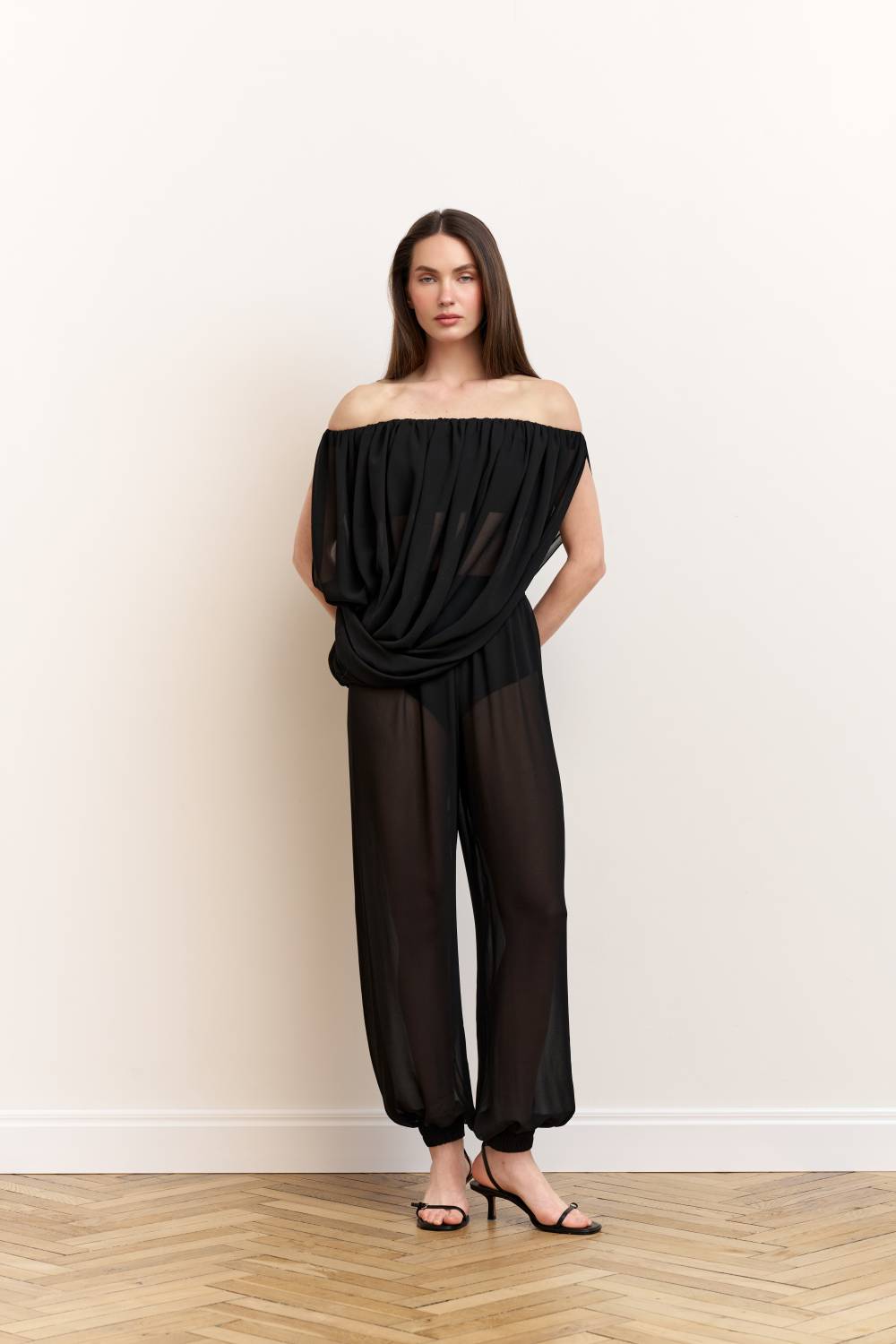 Black draped top6