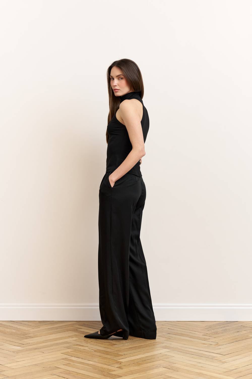 Black halter neck top6