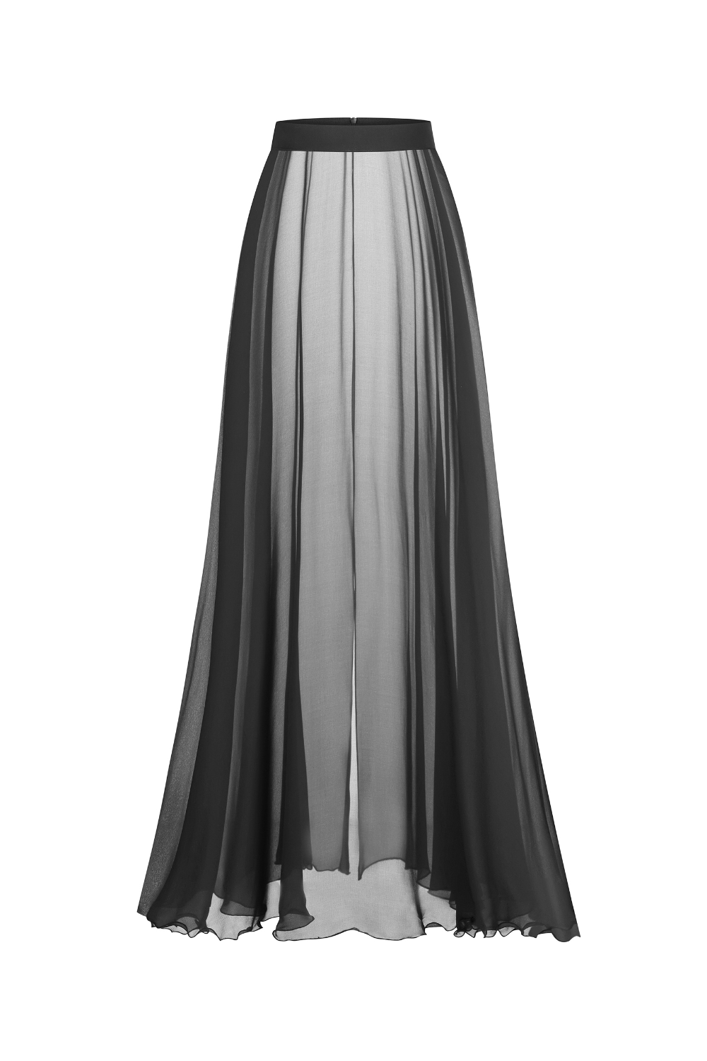 Black transparent skirt