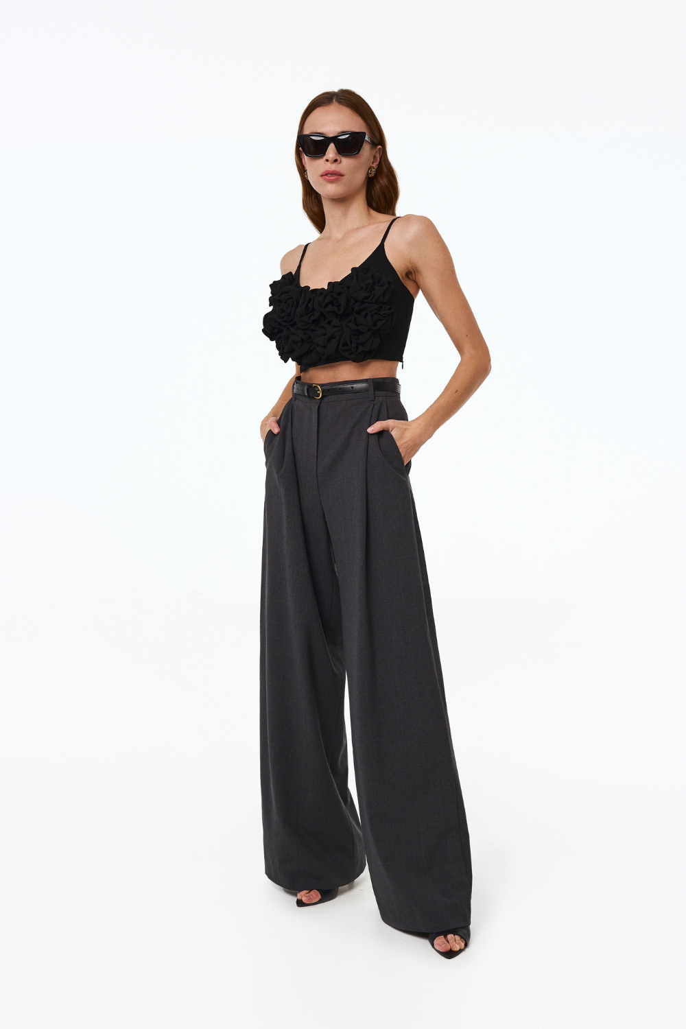 Black top with flowers2