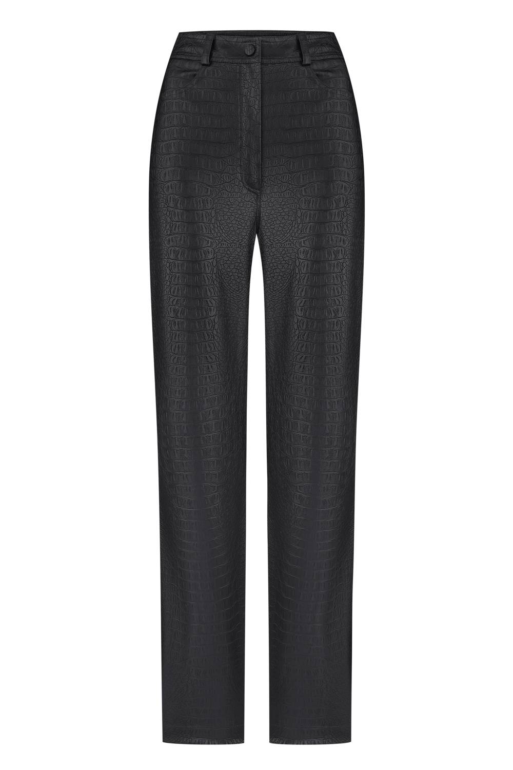 STRAIGHT-CUT TEXTURED TROUSERS 2