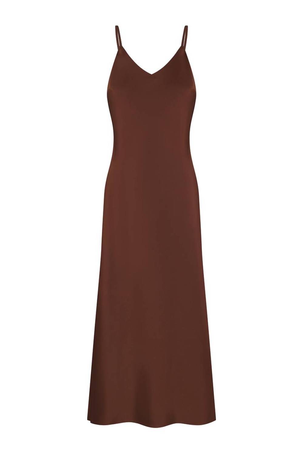 Brown slip dress