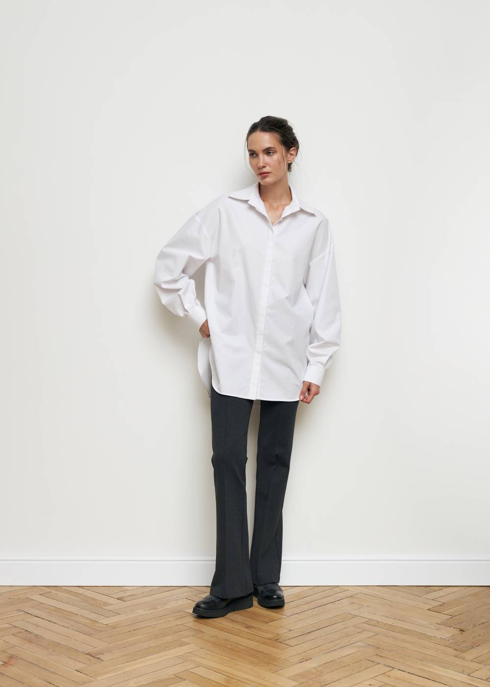 HIGH RISE GRAPHITE TROUSERS1