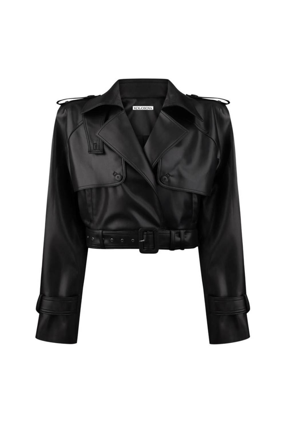 BLACK SHORTED COAT 1