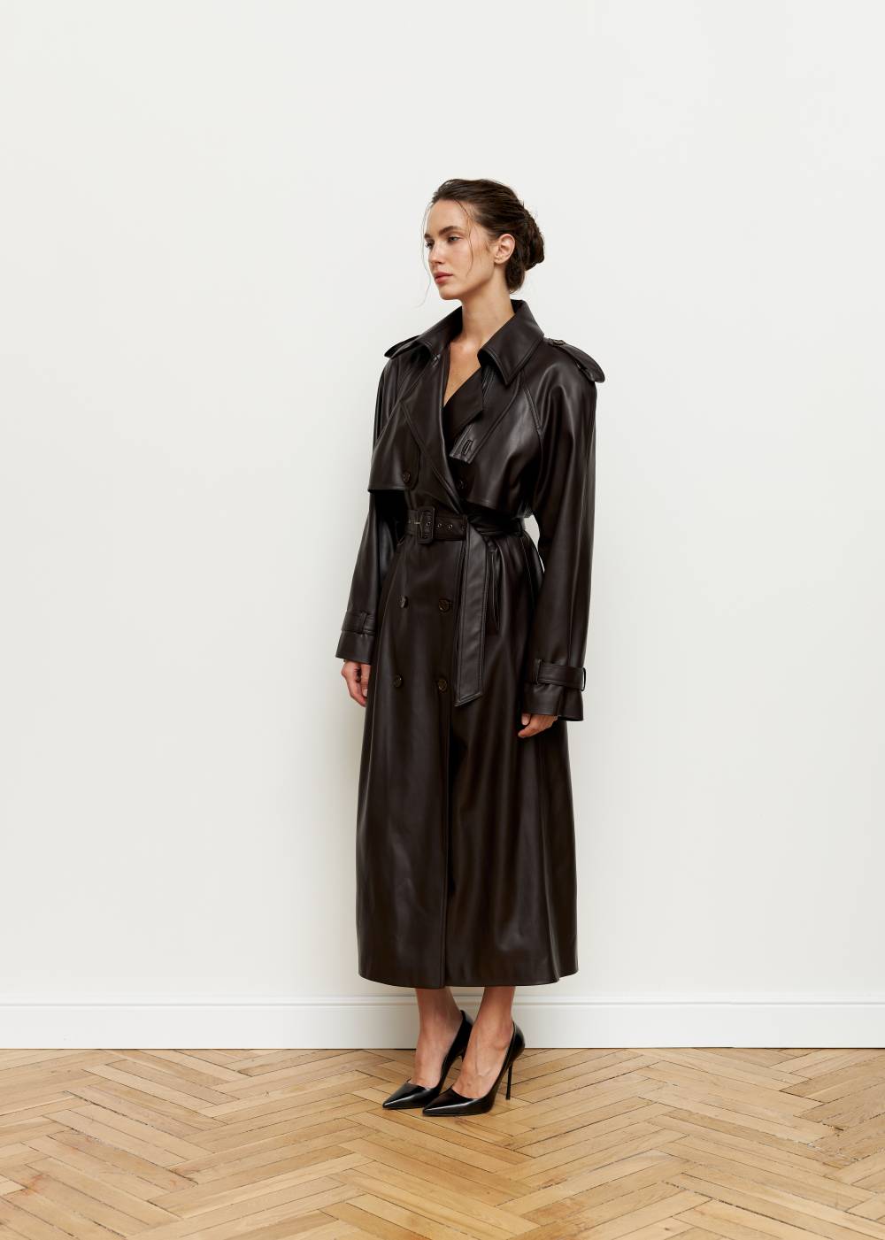 Brown trench coat 3
