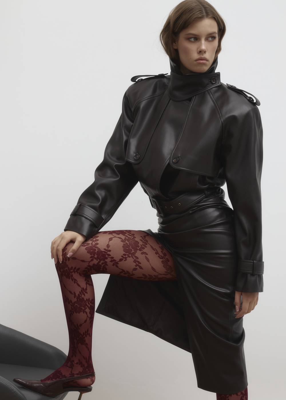 DARK BROWN SHORTED COAT6