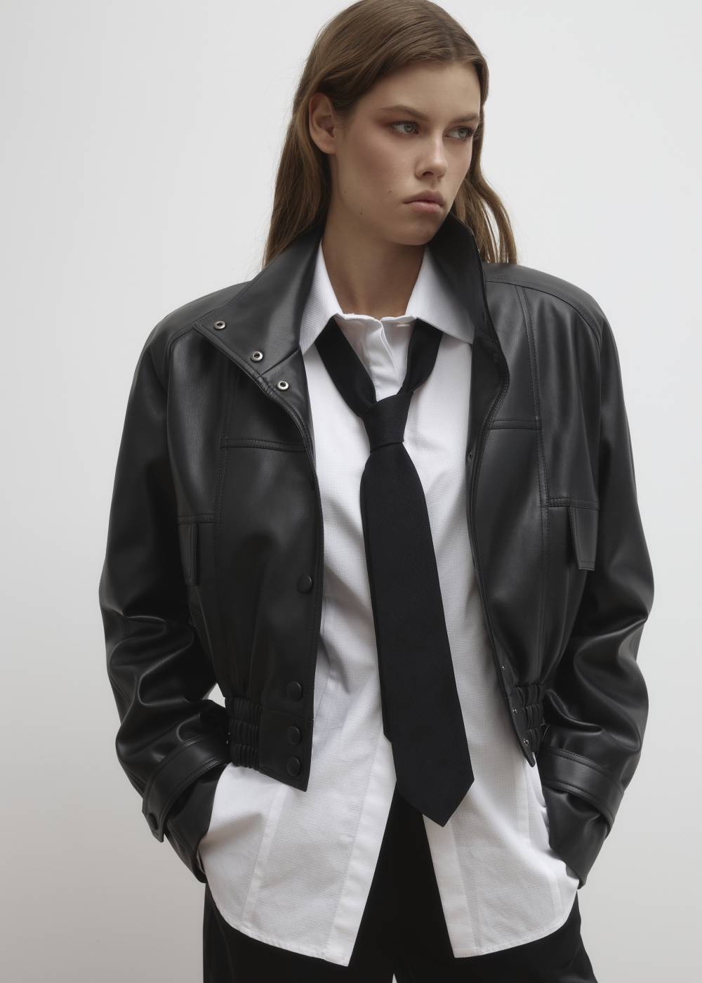 Ecoleather bomber jacket2