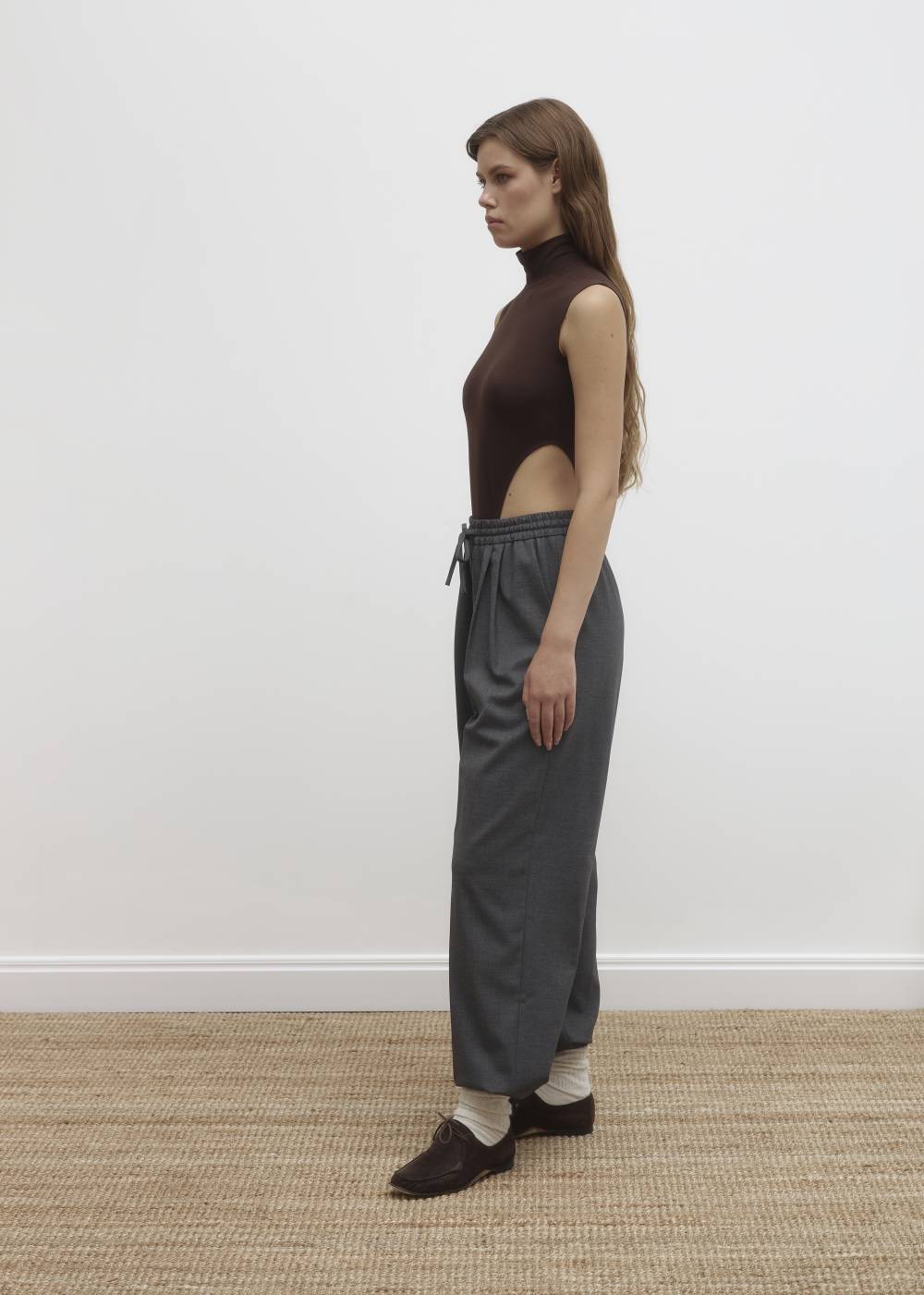 BROWN HIGH NECK BODYSUIT3