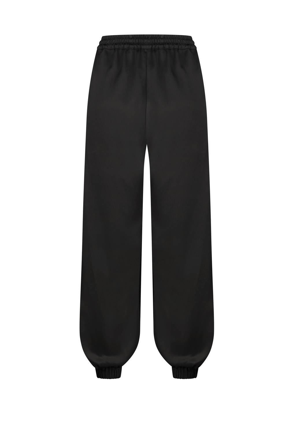 Satin trousers with an elastic waistband5