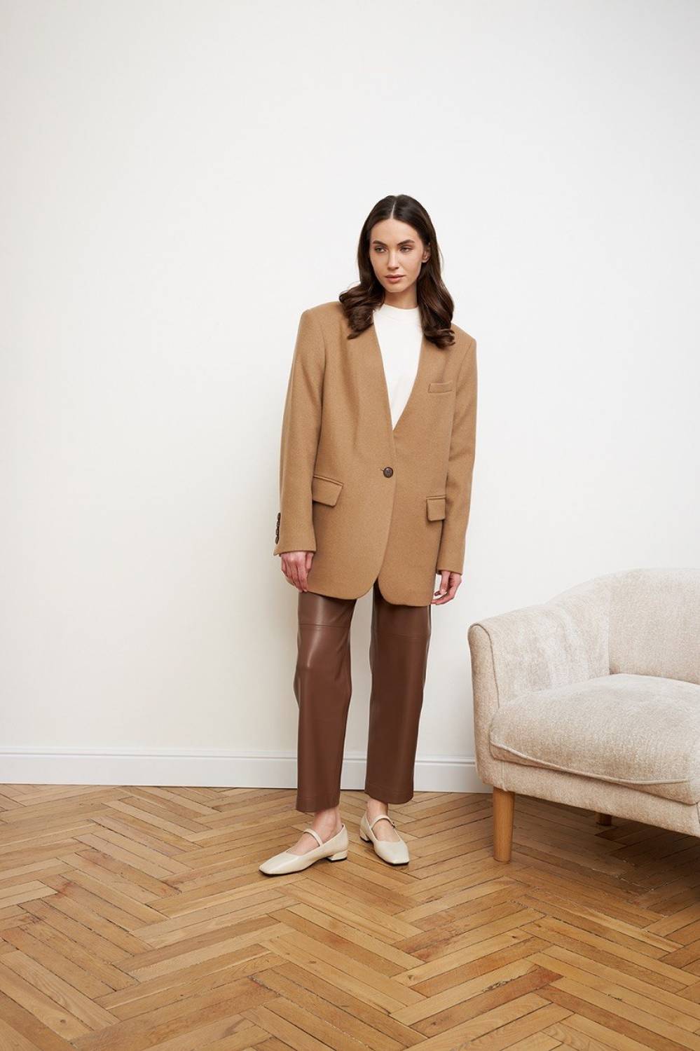 BROWN PANTS TAPERED3