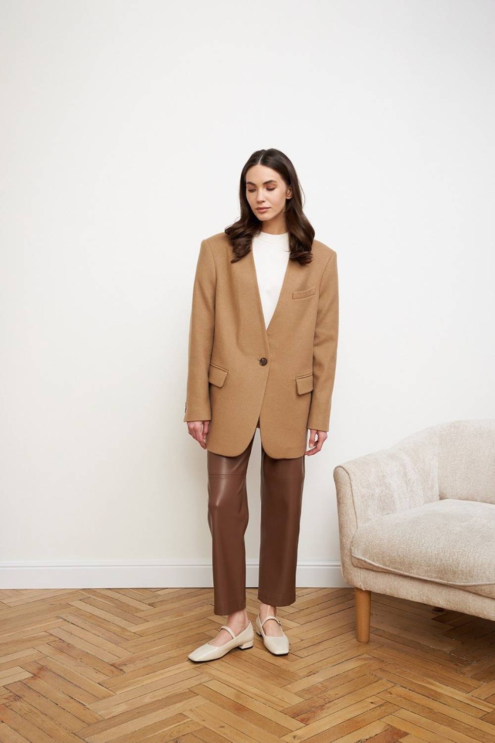 BROWN PANTS TAPERED 1